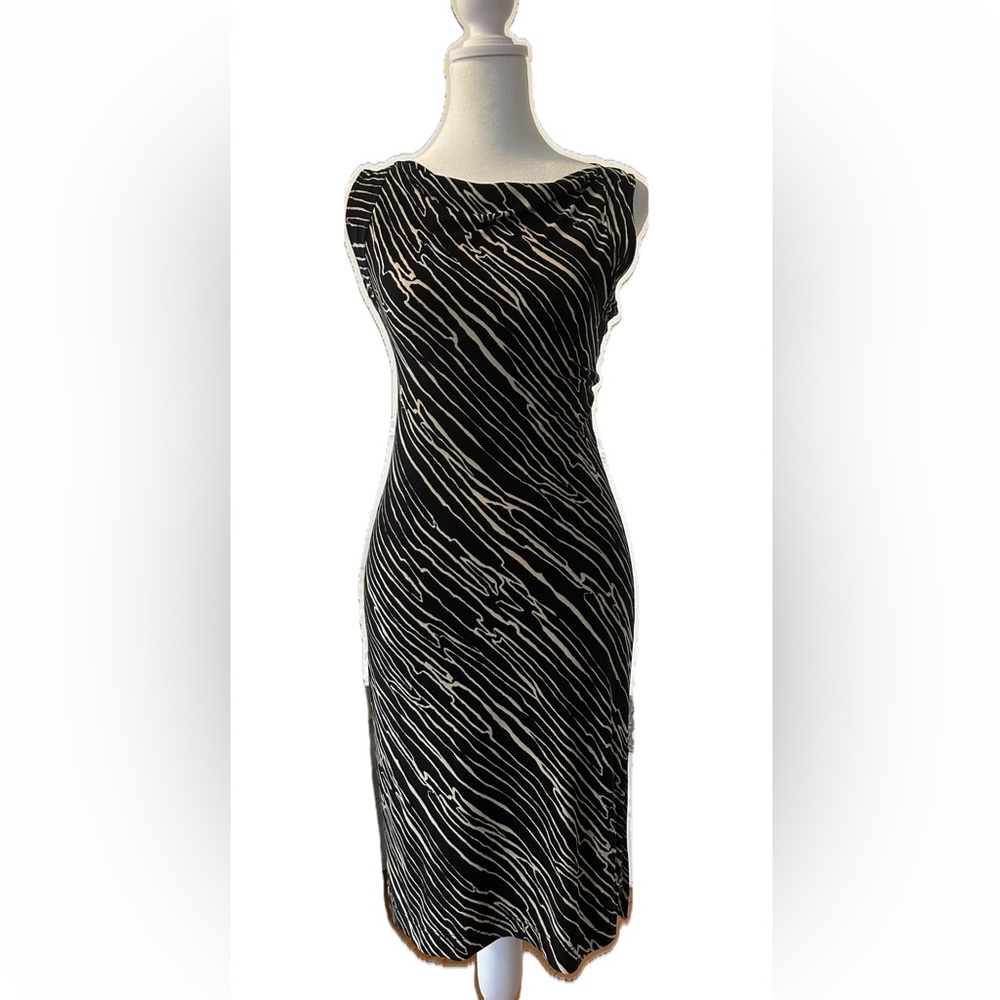 BCBGMaxAzria Black and White Cocktail Dress XS